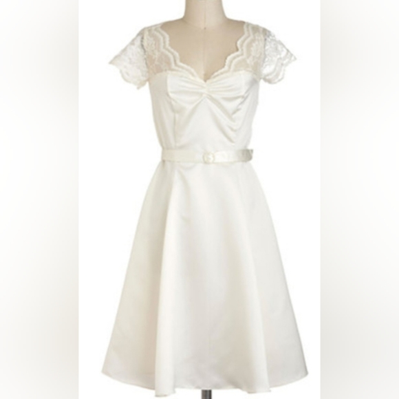 Modcloth Black Tie Optimal Dress - Picture 2 of 6